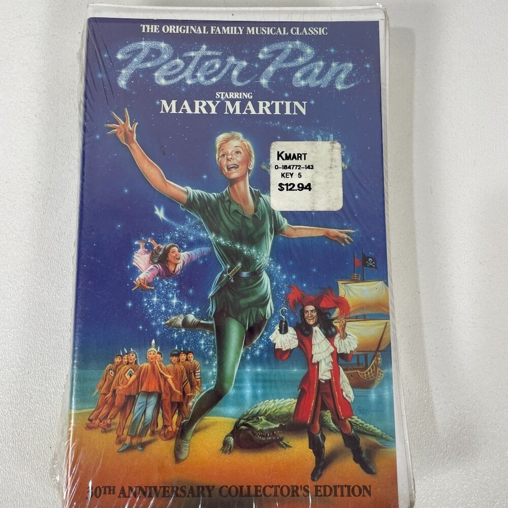 Peter‎ Pan VHS - Mary Martin 30th Anniversary Collector’s Edition - Sealed 🎭